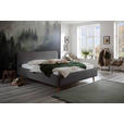 POLSTERBETT 140/200 cm  in Grau  - Eichefarben/Grau, Design, Holz/Textil (140/200cm) - Xora