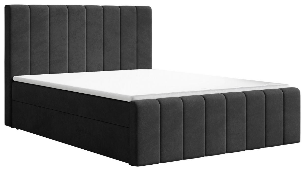 BOXBETT 180/200 cm  in Schwarz  - Schwarz, MODERN, Holz/Kunststoff (180/200cm) - MID.YOU
