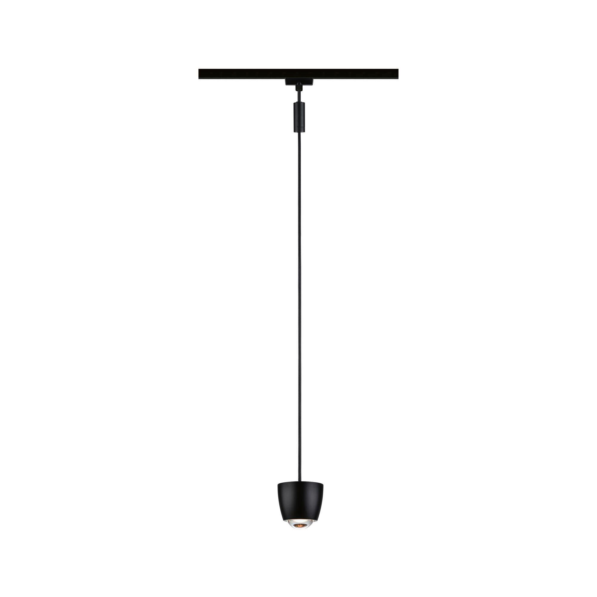 SCHIENENSYSTEM-HÄNGELEUCHTE URail Tyros 10,0/130 cm   - Schwarz, Basics, Kunststoff (10,0/130cm) - Paulmann