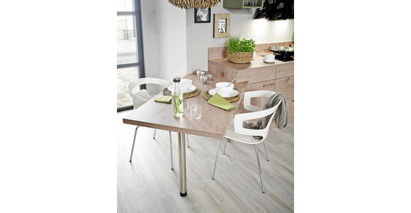 EINBAUKÜCHE - Eichefarben/Olivgrün, Design, Holzwerkstoff - Dieter Knoll