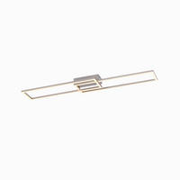 STROPNA LED-SVETILKA   30,2 W//3000 K/230 V/ - barve nerjavečega jekla, Design, kovina/umetna masa (92,4/22/7cm)