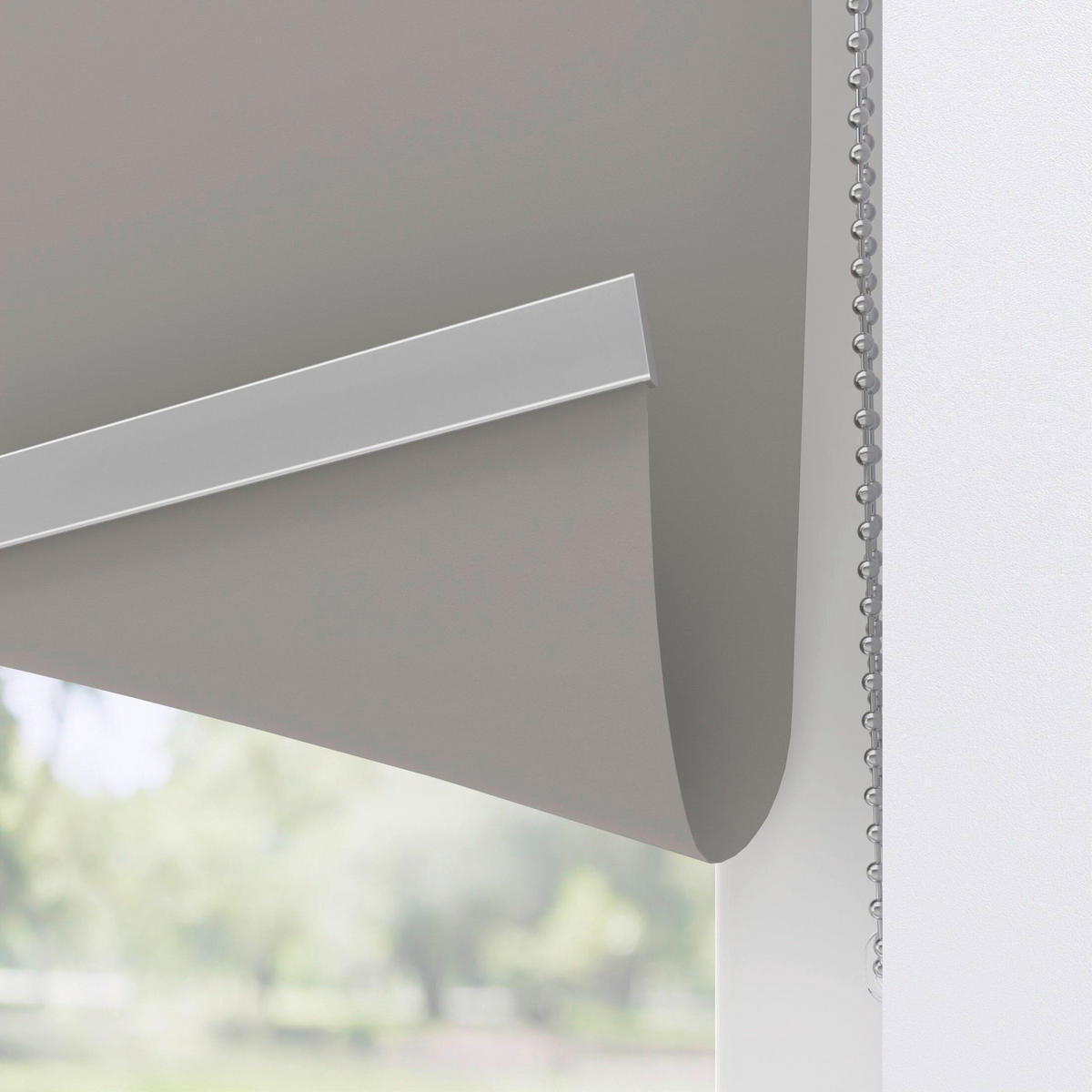 VERDUNKELUNGSROLLO  - Grau, Basics, Textil (120/190cm)