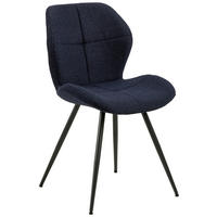 STOLICA  tamno plava  tekstil      - tamno plava/crna, Design, tekstil/metal (48/82,5/55cm) - MID.YOU
