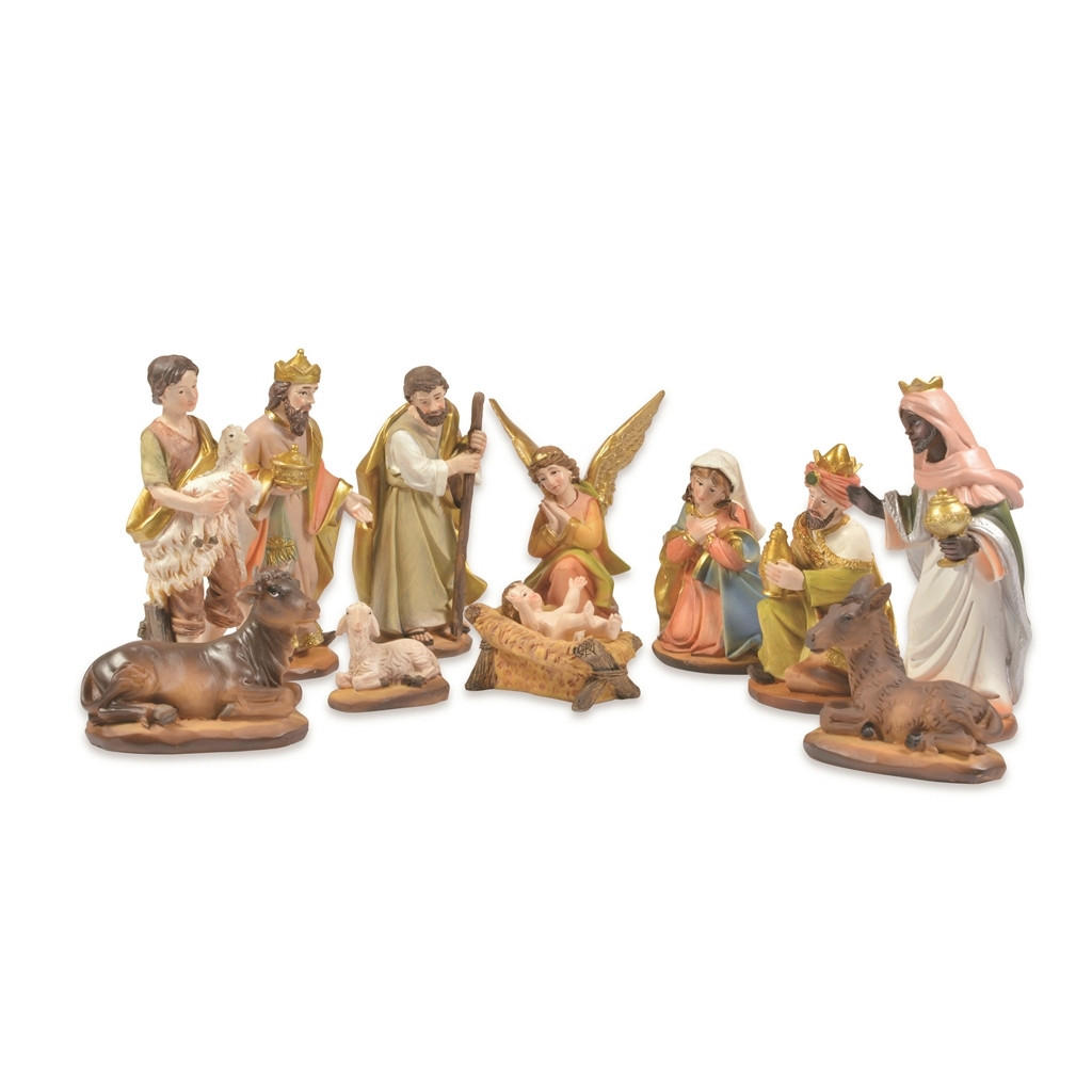 KRIPPENFIGUREN-SET - Naturfarben, Basics, Keramik (35,2/8,2/26,4cm)