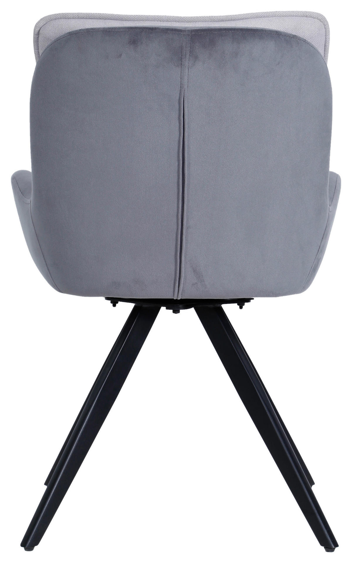 STOLICA S NASLONOM ZA RUKE  crna, svijetlo siva, tamno siva  drvo, metal, tekstil      - tamno siva/svijetlo siva, Moderno, drvo/metal (58/85/63cm) - MID.YOU