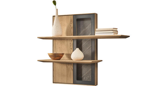 WANDBOARD  110/88,4/28,1 cm  - Kastanienfarben/Anthrazit, Natur, Holz/Metall (110/88,4/28,1cm) - Valnatura