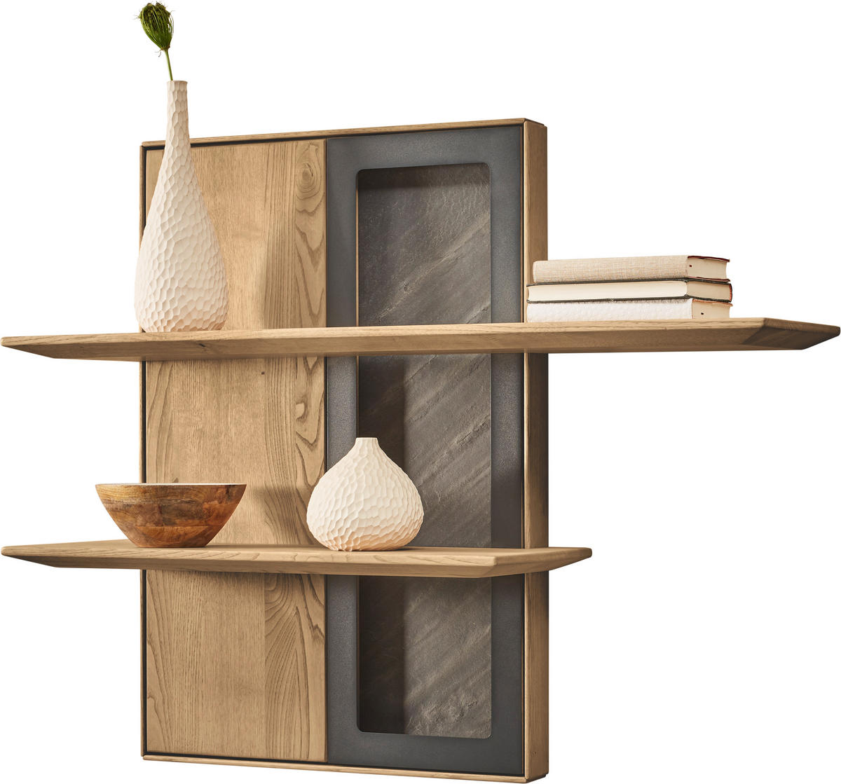 WANDBOARD  110/88,4/28,1 cm  - Kastanienfarben/Anthrazit, Natur, Holz/Metall (110/88,4/28,1cm) - Valnatura