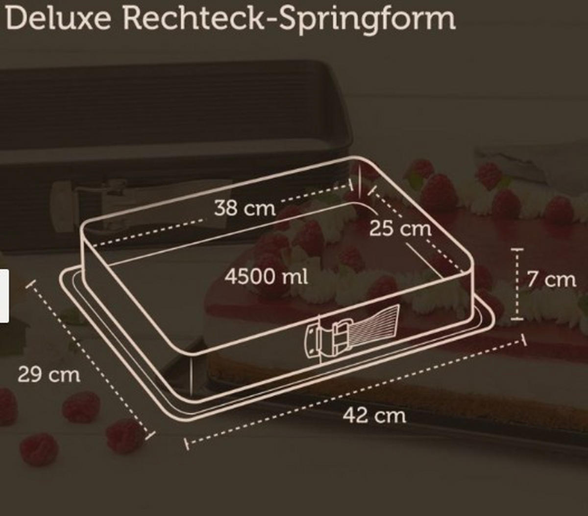SPRINGFORM 42,5/29,5/7,5 cm  - Anthrazit, KONVENTIONELL, Metall (42,5/29,5/7,5cm) - Zenker