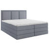 BOXSPRINGBETT 200/220 cm  in Blau  - Blau/Schwarz, Design, Holz/Holzwerkstoff (200/220cm) - MID.YOU