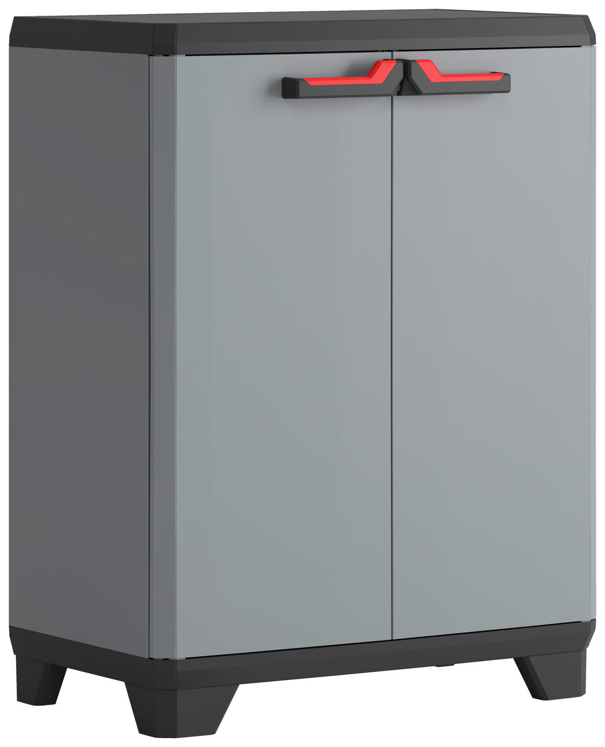 Dulap Multifuncțional, 68/90/39 cm, gri, roșu, negru - roșu/negru, Design, plastic (68/90/39cm) - Keter