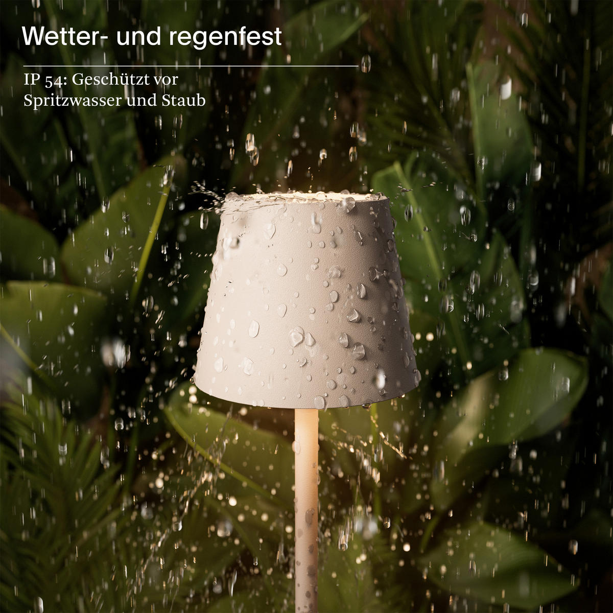 AKKU-TISCHLEUCHTE Nuindie 5,6/5,6/21 cm   - Beige, Basics, Metall (5,6/5,6/21cm)