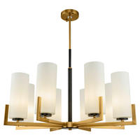 KRONLEUCHTER 76/52,9/76 cm   - Messingfarben, Trend, Glas/Metall (76/52,9/76cm) - MAYTONI