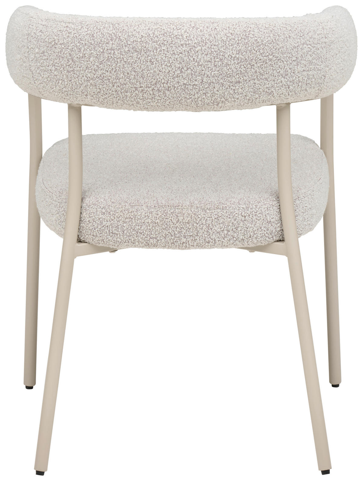 ARMLEHNSTUHL   Webstoff  - Creme/Grau, MODERN, Textil/Metall (60/75/55cm) - MID.YOU