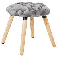 TABURE, les, tekstil siva  - svetlo rjava/siva, Trend, tekstil/les (40/40/40cm) - Xora