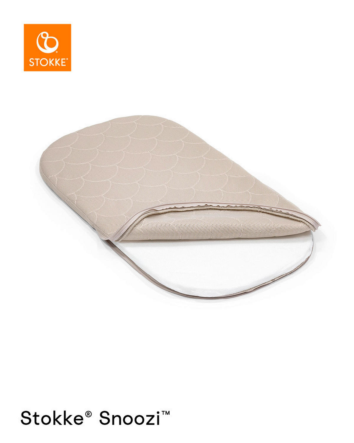 BEISTELLBETT Snoozi   - Beige/Naturfarben, Basics, Holz/Textil (59,7/76/87,1cm) - Stokke