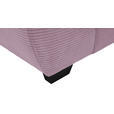 ECKSOFA Lila Cord Rückenkissen, Armlehnenkissen, Bettkasten, Schlaffunktion, Rücken echt, Liegefläche im Originalstoff  - Lila/Schwarz, KONVENTIONELL, Kunststoff/Textil (304/212cm) - Carryhome