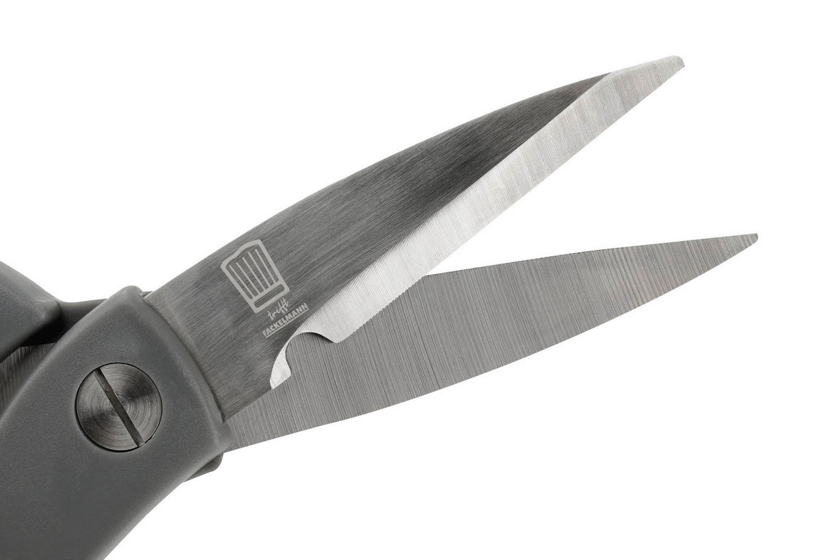 SCHERE - Grau/Grün, Design, Kunststoff/Metall (23cm) - Chefkoch+Fackelmann
