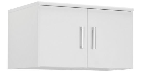 AUFSATZSCHRANK - Silberfarben/Weiß, KONVENTIONELL, Holzwerkstoff/Kunststoff (72/43/54cm) - Xora