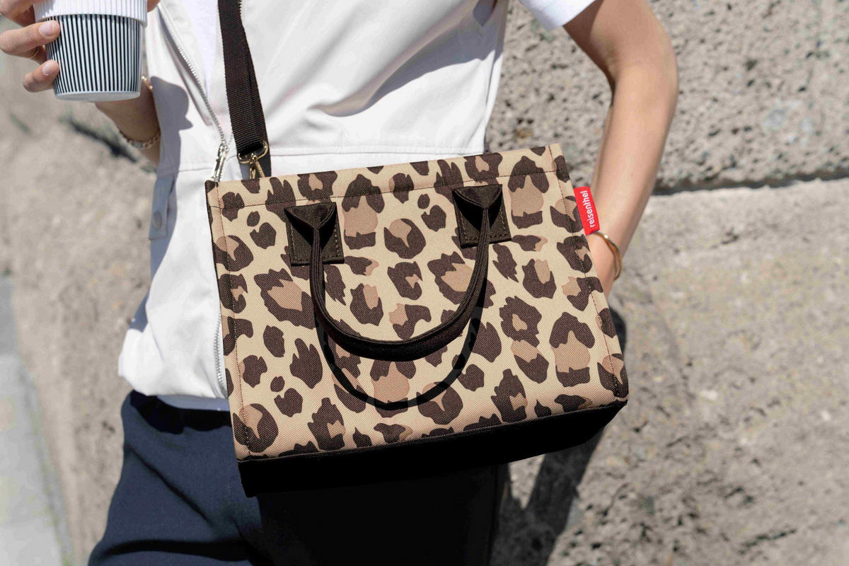 EINKAUFSTASCHE Daily shopper XS leo macchiato  - Multicolor, Basics, Kunststoff (27/21/14cm) - Reisenthel