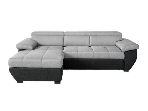 WOHNLANDSCHAFT in Flachgewebe Grau, Schwarz  - Schwarz/Grau, Konventionell, Kunststoff/Textil (170/267cm) - Livetastic