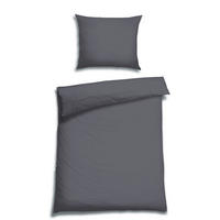 BETTWÄSCHE Seersucker 140/220 cm  - Anthrazit, Basics, Textil (140/220cm) - Florella