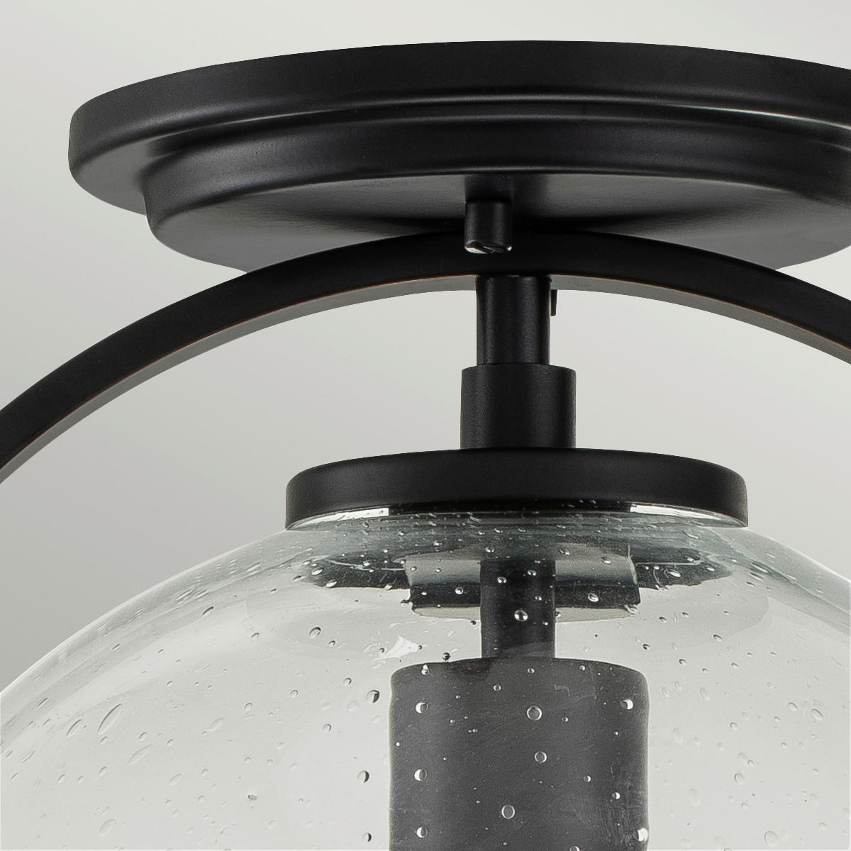 DECKENLEUCHTE  28.2/31.8 cm    - Schwarz, Design, Glas/Metall (28.2/31.8cm) - Elstead Lighting
