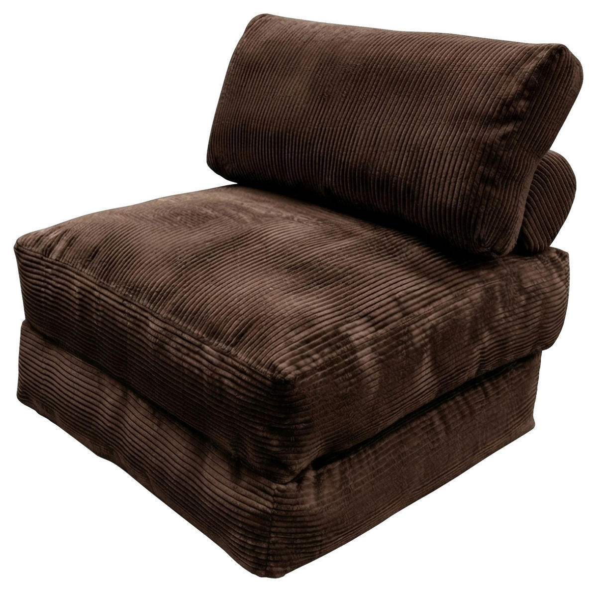 SCHLAFSESSEL Cord Braun Rückenkissen  - Braun, KONVENTIONELL, Textil (85/80/85cm) - Xora