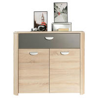 KOMMODE 94/82/41 cm 1 Schublade(n)  - Anthrazit/Alufarben, Basics, Holzwerkstoff (94/82/41cm) - Carryhome