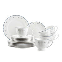 KAFFEESERVICE Weiß LOVA 18-teilig  - Weiß, Basics, Keramik - Mäser