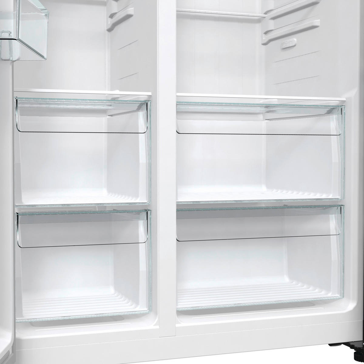 SIDE-BY-SIDE 91,5/178,6/67 cm NRR9185EABXL ADVANCED  - Schwarz, MODERN, Glas/Kunststoff (91,5/178,6/67cm) - Gorenje