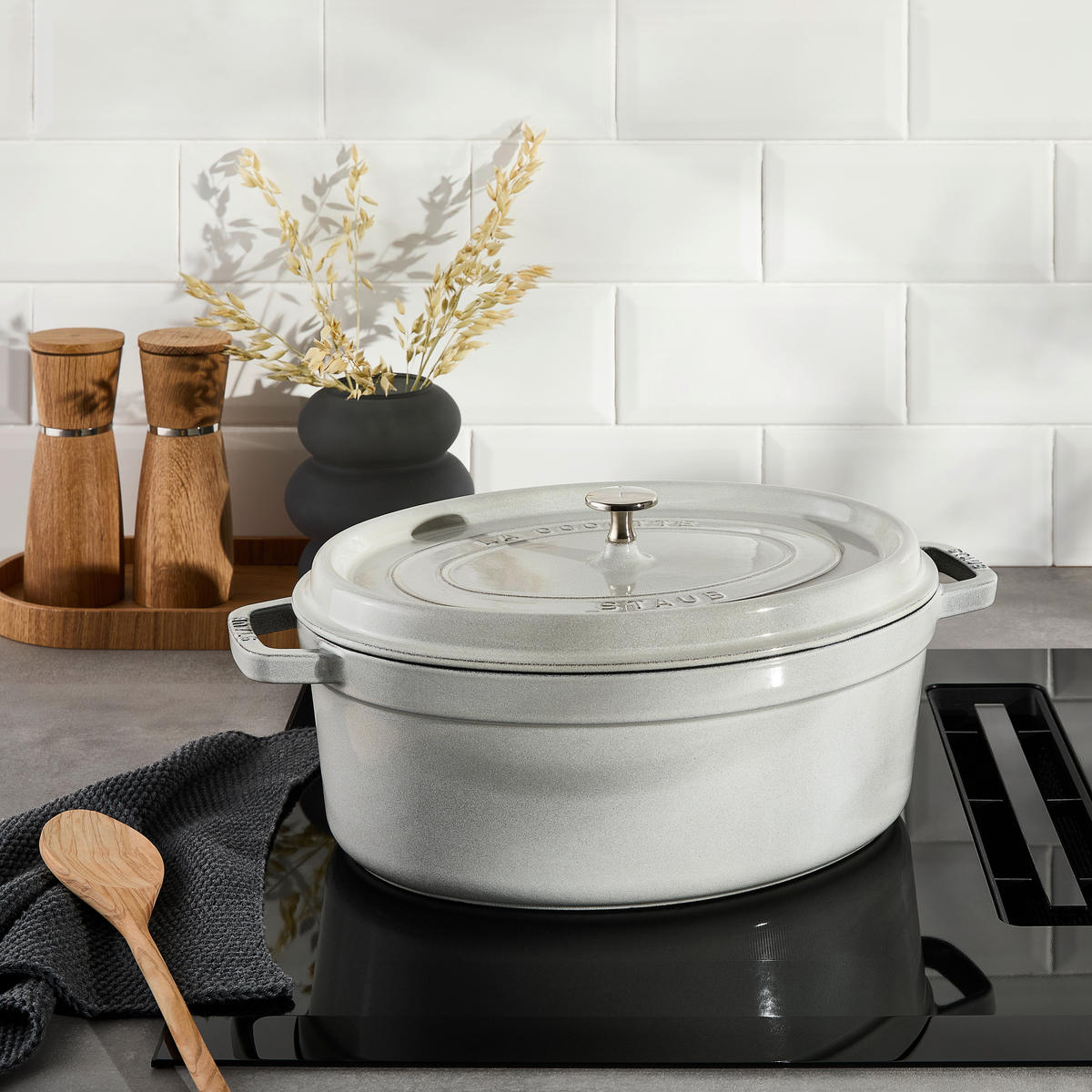 BRÄTER LA COCOTTE  - Weiß, Basics, Metall (26/33cm) - Staub