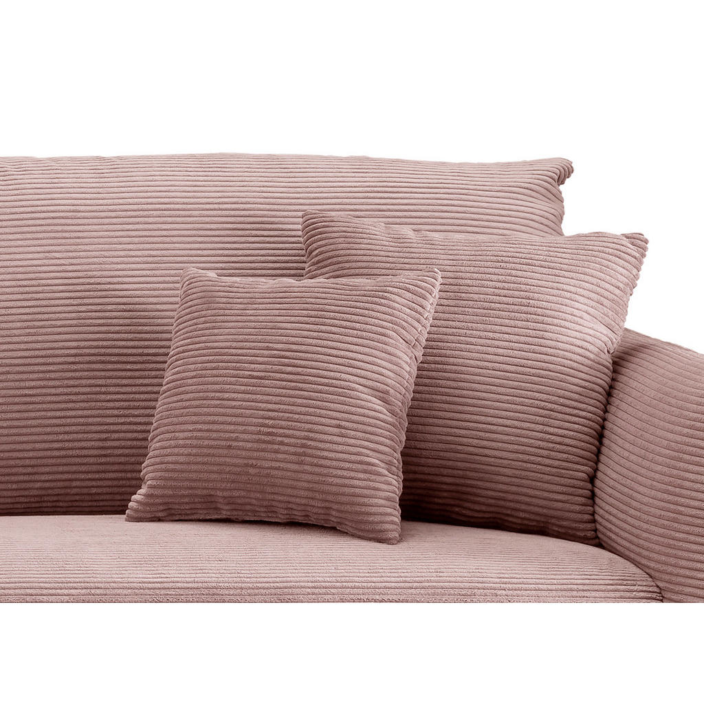 Thumbnail - Livetastic Ecksofa, Rosa, Textil, 5-Sitzer, Füllung: Schaumstoff, L-Form, 256x256 cm, Made in EU, Typenauswahl, Rücken e...