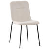 STUHL Cord Beige  - Beige/Schwarz, Design, Textil/Metall (43/83/56cm) - Xora