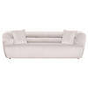 BIGSOFA in Samt Creme  - Creme/Schwarz, KONVENTIONELL, Kunststoff/Textil (240/73/100cm) - Carryhome