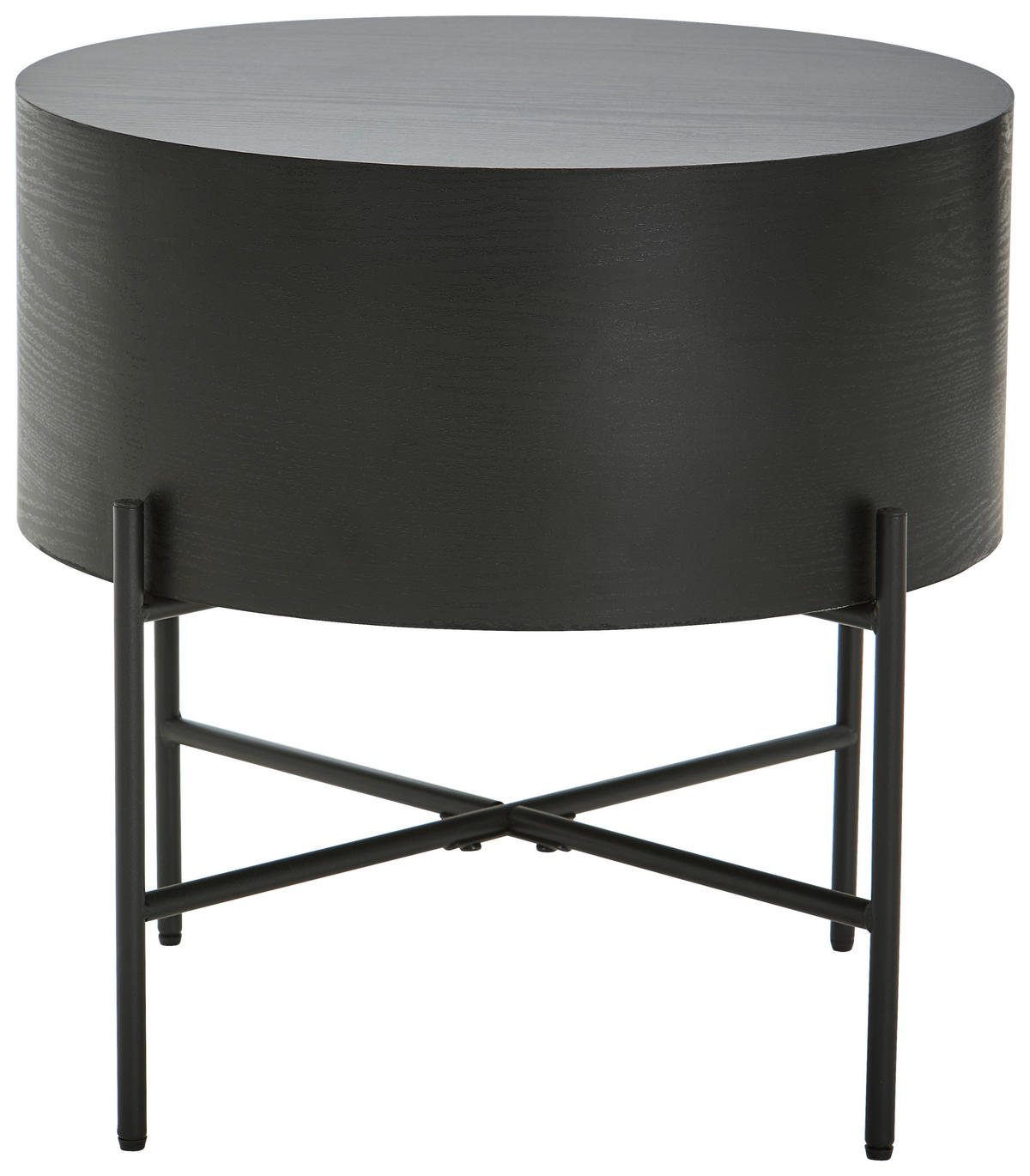 BEISTELLTISCH in Metall, Holzwerkstoff 45/45/45 cm  - Schwarz, Modern, Holzwerkstoff/Metall (45/45/45cm) - Xora