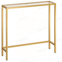 KONSOLENTISCH Goldfarben  - Goldfarben, Trend, Glas/Metall (100,5/80/20cm) - MID.YOU