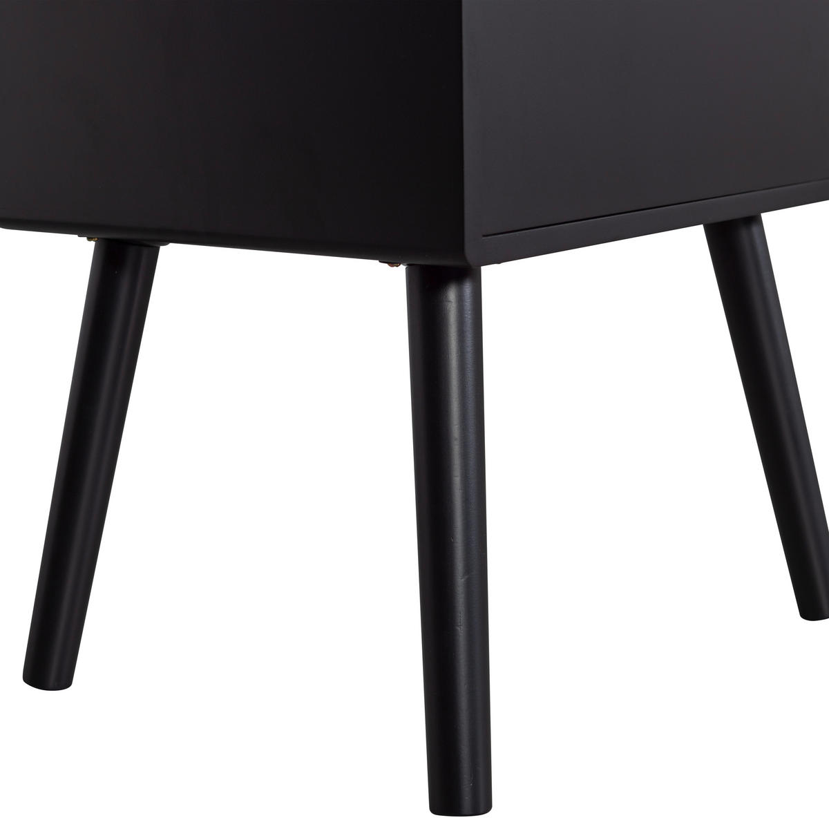 NACHTTISCH  - Schwarz, Design, Holzwerkstoff (36/30/75cm) - Livetastic
