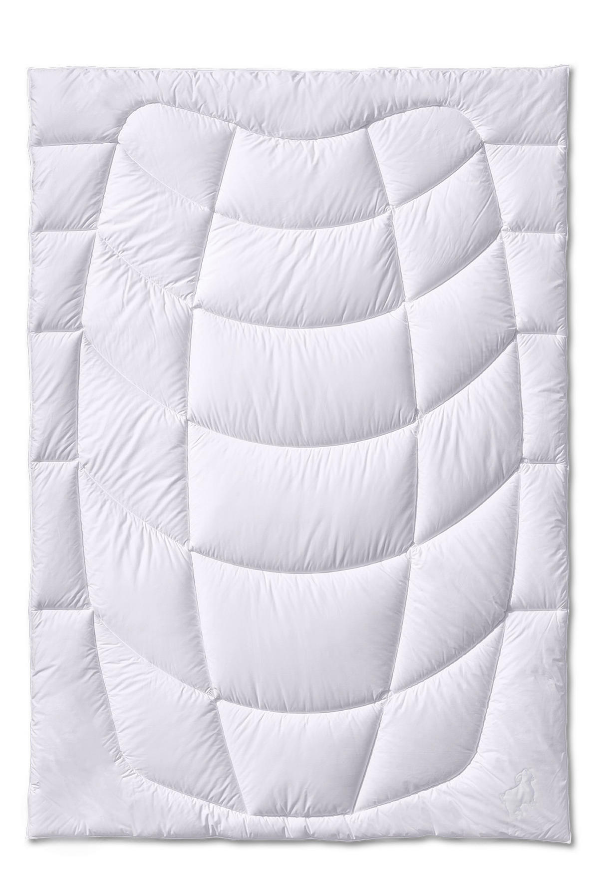 DAUNENDECKE  Cashmere  135/200 cm   - Grauweiß, Basics, Textil (135/200cm)