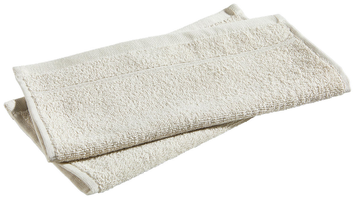 SEIFTUCHSET MAKI Ecru 30/30 cm  - Ecru, Basics, Textil (30/30cm) - Bio:Vio