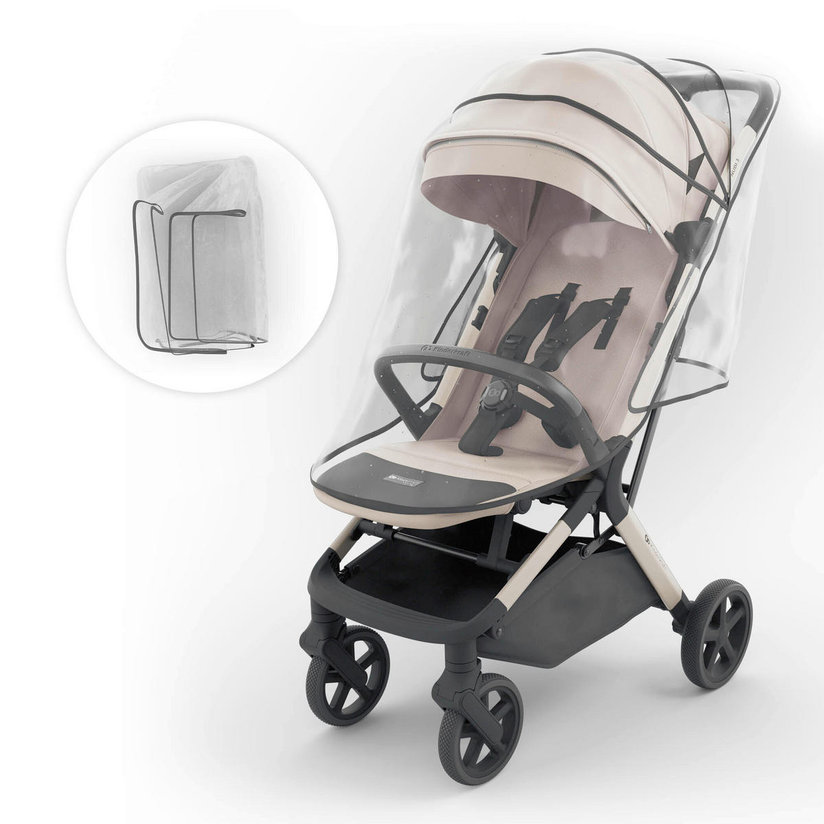 KINDERWAGEN Nubi 3  - Multicolor, Basics, Kunststoff/Textil (68,5/53/106,5cm) - Kinderkraft