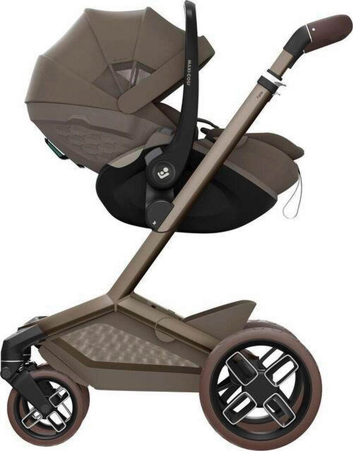 KINDERWAGENSET  Fame Bundle  Oak Truffle  - Braun, Basics, Kunststoff/Textil - Maxi-Cosi