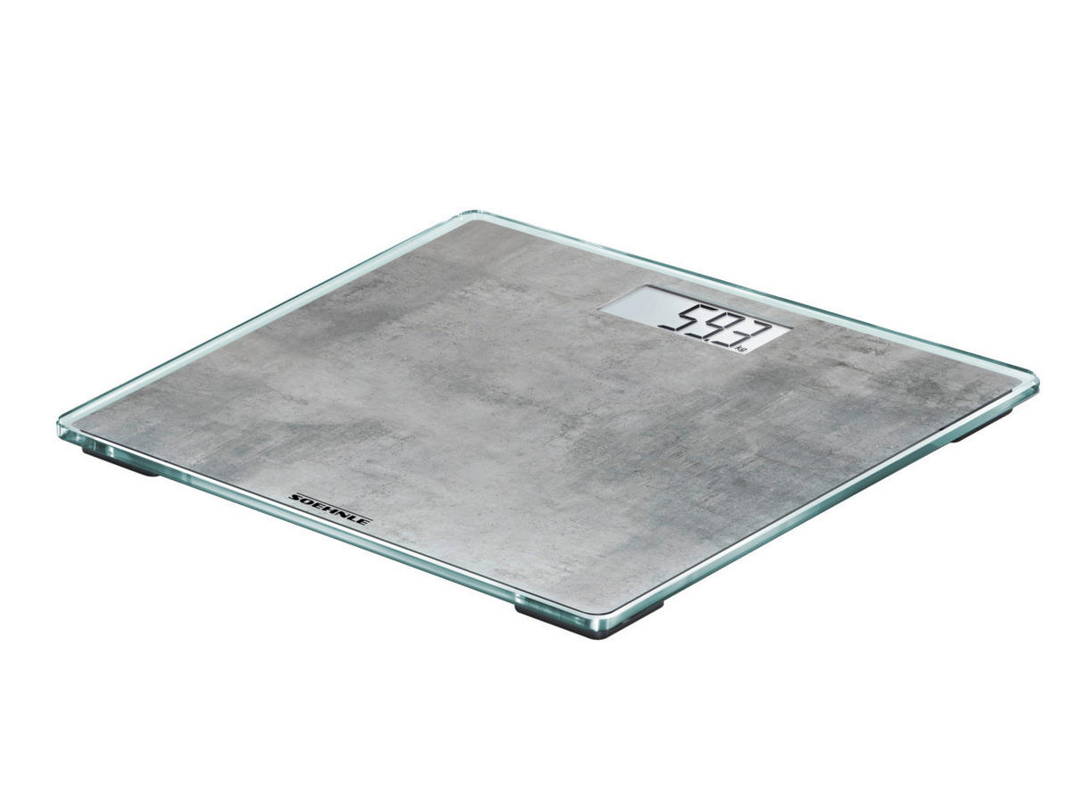 VAGA OSOBNA  siva   - siva, Basics, staklo/plastika (33,5/3,4/32,5cm) - Soehnle