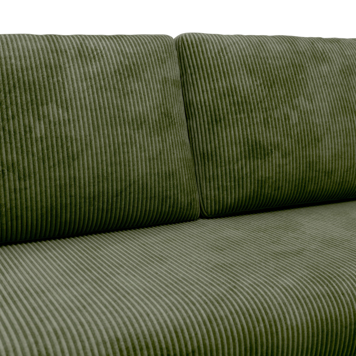 ECKSOFA Grün  - Schwarz/Grün, Basics, Holz/Kunststoff (215/145cm) - MID.YOU