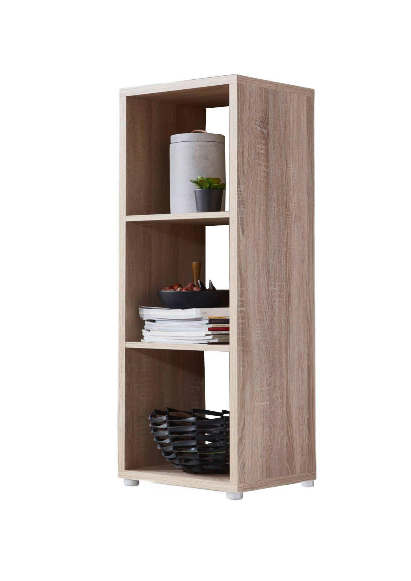 Thumbnail - Mid.you Schuhregal Nizza Typ 12, Sonoma Eiche, Holzwerkstoff, 2 Fächer, 37.5x108.5x33 cm, erweiterbar, stehend, Garderob...