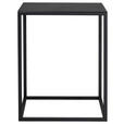 BEISTELLTISCH 40/40/50 cm Schwarz quadratisch  - Schwarz, Design, Metall (40/40/50cm) - Johann Jakob