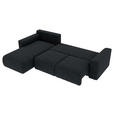 ECKSOFA in Lederlook Anthrazit  - Chromfarben/Anthrazit, KONVENTIONELL, Kunststoff/Textil (195/293cm) - Carryhome