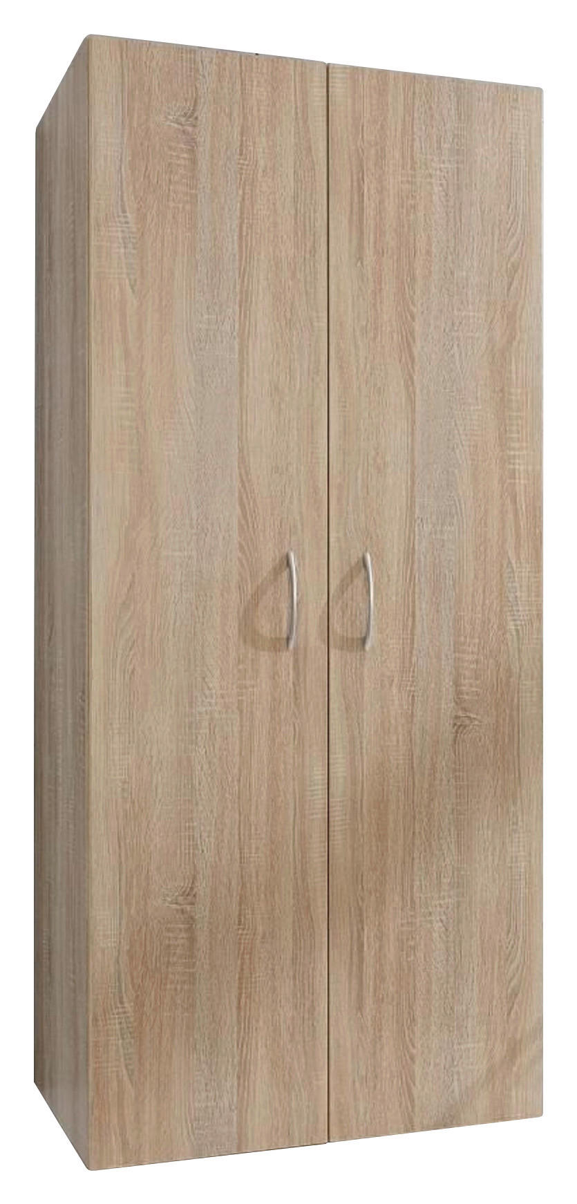 MEHRZWECKSCHRANK 70/185/40 cm  in Eichefarben  - Eichefarben/Alufarben, KONVENTIONELL, Holzwerkstoff/Kunststoff (70/185/40cm) - Xora