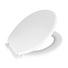 WC-SITZ Weiß - Weiß, Basics, Kunststoff (38/5,5/46cm)