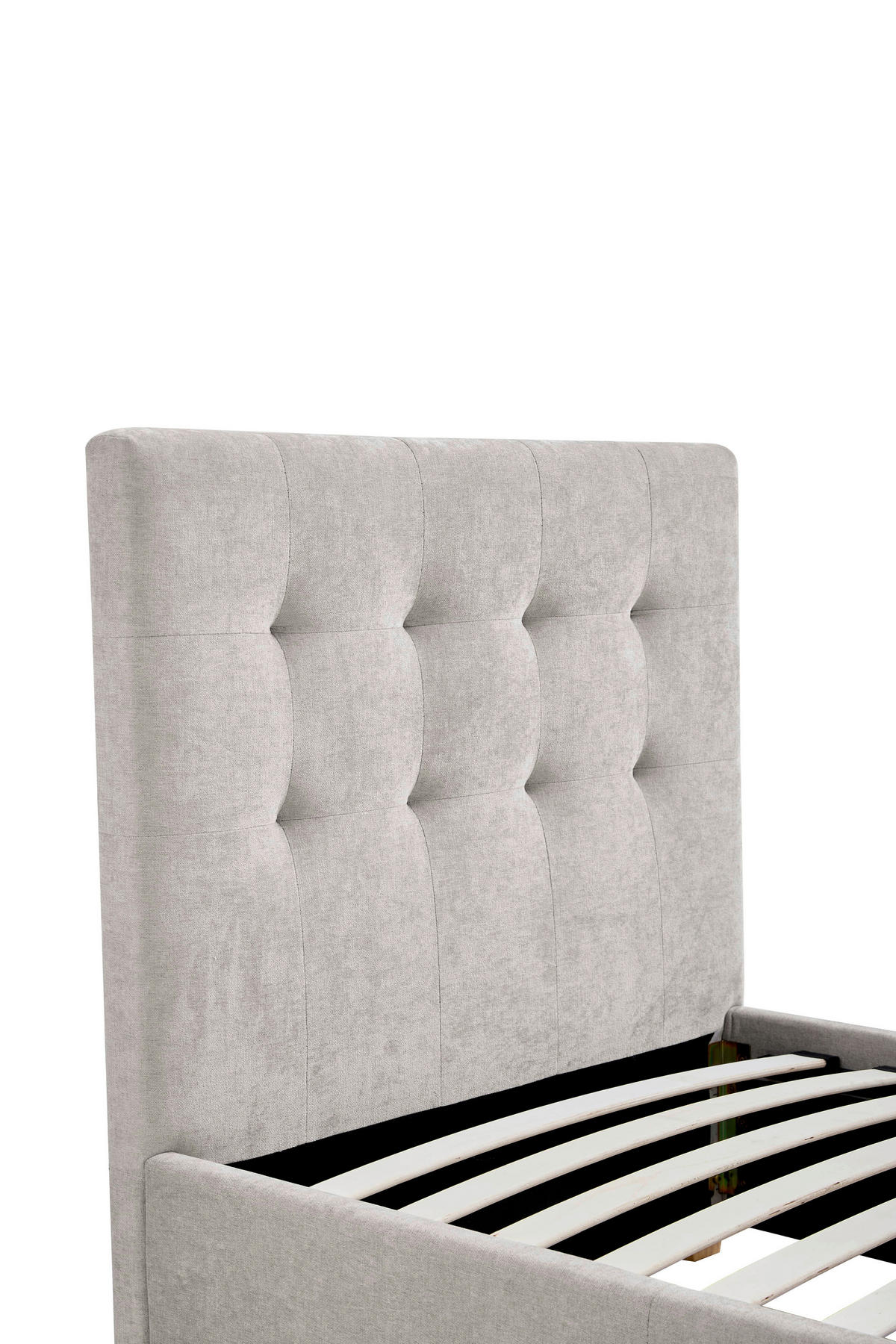 POLSTERBETT 90/200 cm, inkl. gepolstertes Kopfteil, Lattenrost, Bettschubladen,  in Beige  - Beige/Naturfarben, Design, Holz/Textil (90/200cm) - Boxxx