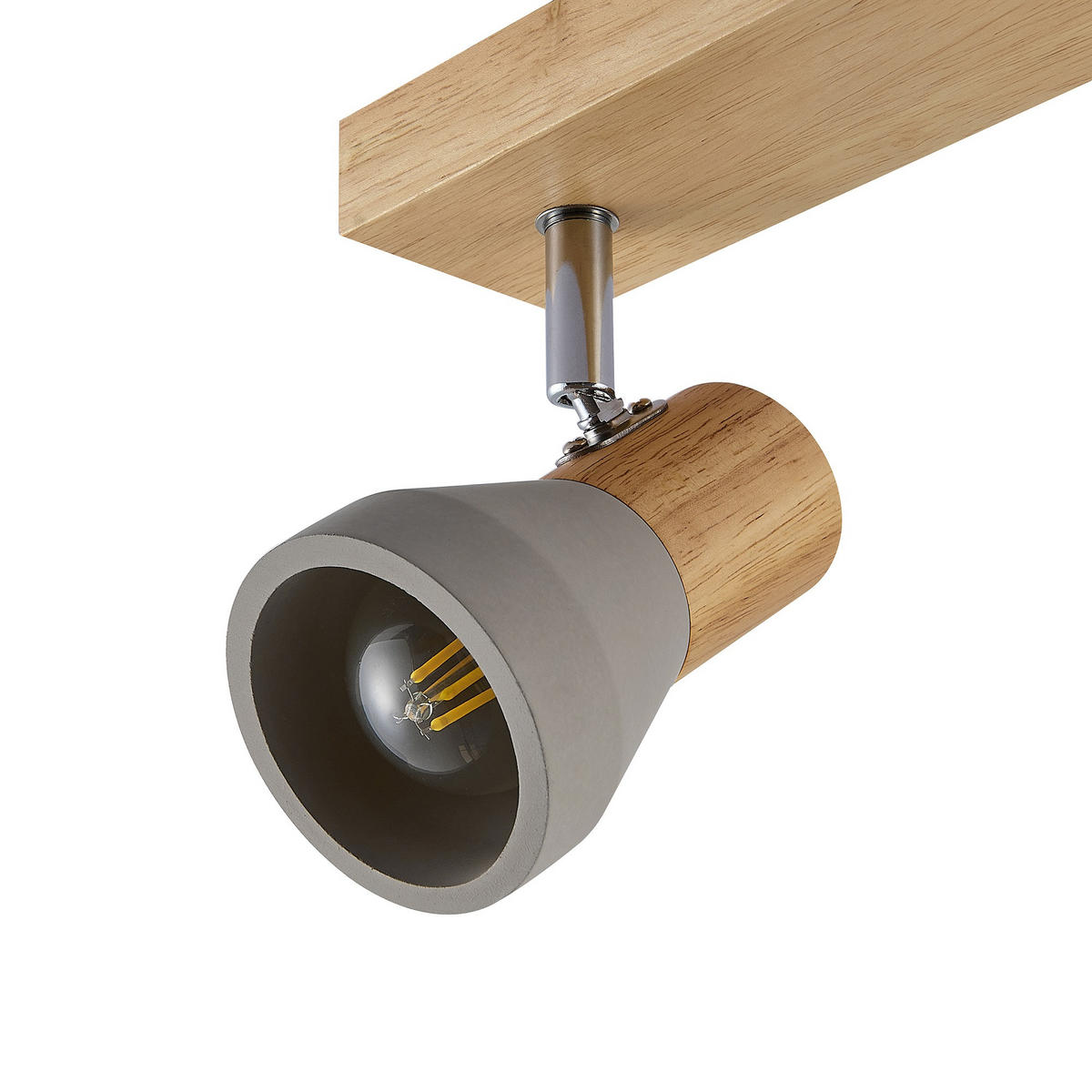 STRAHLER Alina 57/7,2/12,3 cm  - Eschefarben/Grau, Natur, Holz/Stein (57/7,2/12,3cm) - Novel